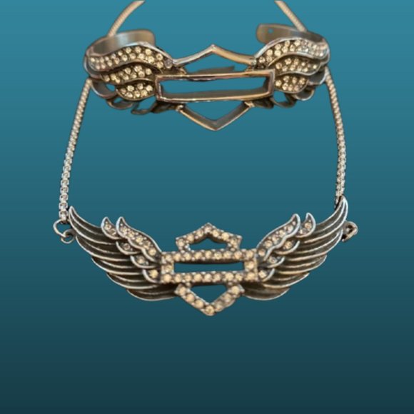 Harley-Davidson Jewelry - Wing Bracelet and Necklace Set